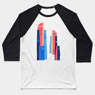 Buildings Baseball T-Shirt